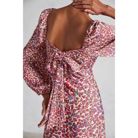 Sachin & Babi x Anthropologie Floral Midi Dress Size 14 - Picture 3 of 9